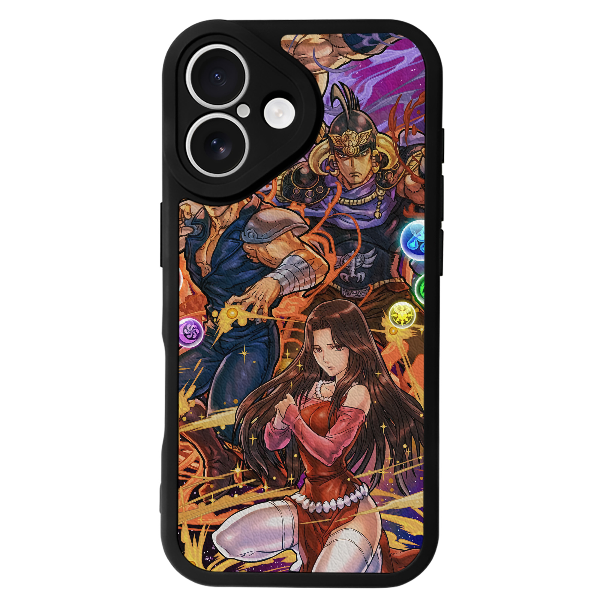 （画像用） 北斗の拳 Fist of the North Star 【iPhone 16シリーズ対応】シリコンスマホケース（レザー調） 材質：シリコン